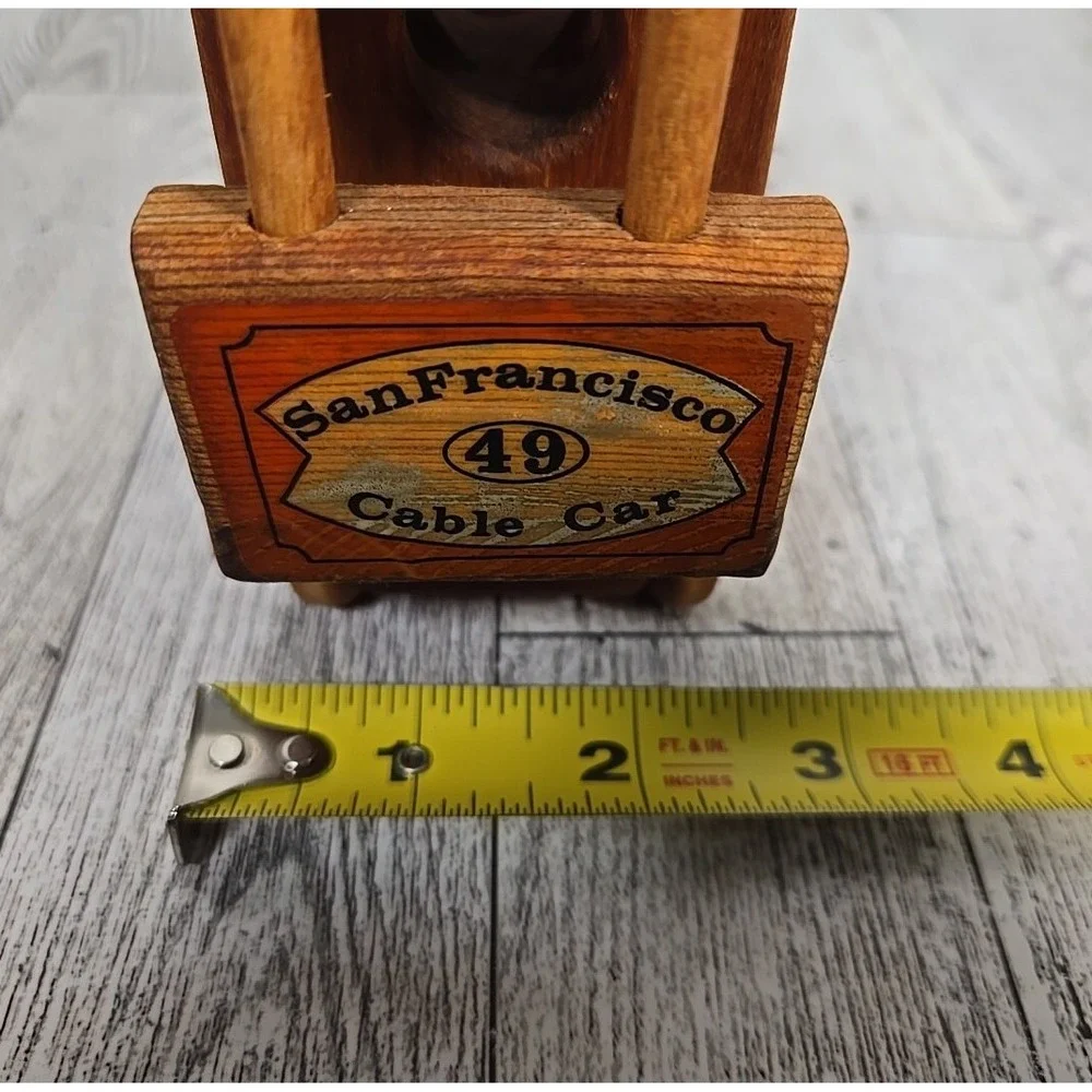 Creative Wood Designs Trolley Cable Car Handmade San Francisco Powell & Hyde